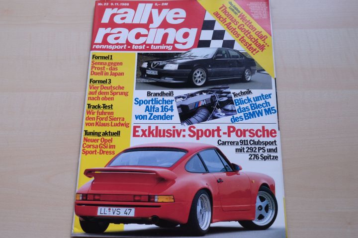 Deckblatt Rallye Racing (23/1988)